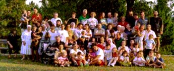 foto di gruppo del Campo-scuola di Roveré Veronese - 1998
